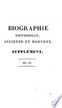 Biographie universelle, ancienne et moderne; ou, Histoire, par ordre alphabétique