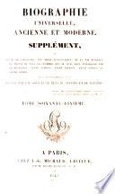 Biographie universelle, ancienne et moderne; ou, Histoire, par ordre alphabétique