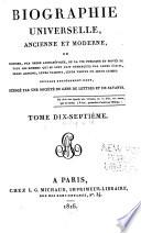 Biographie universelle, ancienne et moderne; ou, Histoire, par ordre alphabétique