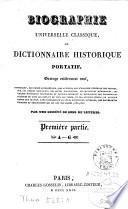 Biographie universelle classique, ou, Dictionnaire historique portatif