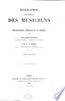 Biographie universelle des musiciens et bibliographie générale de la musique