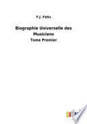 Biographie Universelle des Musiciens