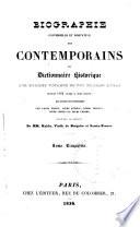 Biographie universelle et portative des contemporains; ou, Dictionnaire historique des hommes vivants et des hommes morts depuis 1788 jusqu'à nos jours
