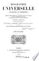 Biographie universelle (Michaud) ancienne et moderne