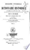 Biographie universelle ou Dictionnaire historique des hommes qui se sont fait un nom