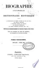 Biographie universelle ou dictionnaire historique