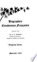 Biographies canadiennes-françaises