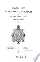 Biographies d'artistes Anversois