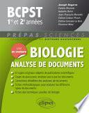 Biologie - Analyse de documents - BCPST 1re et 2e années
