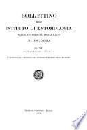 Bollettino dell'Istituto di entomologia Guido Grandi della Università degli studi di Bologna