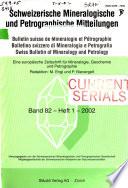 Bollettino Svizzero Di Mineralogia E Petrografia
