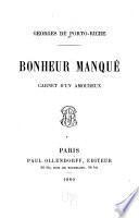 Bonheur manqué