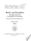 Books and Pamphlets, Including Serials and Contributions to Periodicals