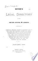 Boyer's Legal Directory of the United States and Canada