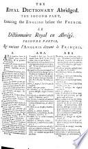 Boyer's Royal Dictionary abridged ... The sixteenth edition, carefully corrected and improved ... By J. C. Prieur