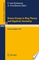 Brauer Groups in Ring Theory and Algebraic Geometry