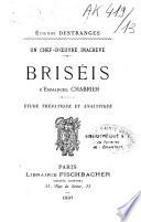 Briséis d'Emmanuel Chabrier