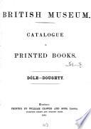 British Museum Catalogue of printed Books