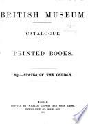 British Museum Catalogue of printed Books
