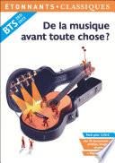 BTS 2021-2022- De la musique avant toute chose ?
