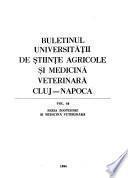 Buletinul Universității de Științe Agricole și Medicină Veterinară Cluj-Napoca