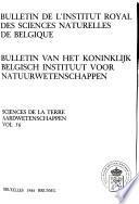 Bull. K. Belg. Inst. Nat. Wet