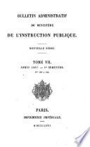 Bulletin administratif du Ministère de l'Éducation Nationale