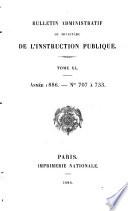 Bulletin administratif du Ministère de l'Éducation Nationale