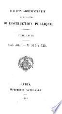 Bulletin administratif du Ministère de l'Éducation Nationale