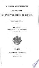Bulletin administratif du Ministère de l'Éducation Nationale