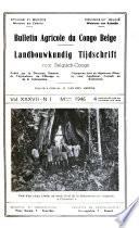 Bulletin agricole du Congo belge et du Ruanda-Urundi
