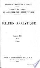 Bulletin analytique