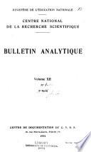 Bulletin analytique