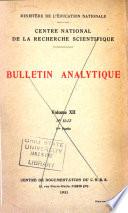 Bulletin analytique