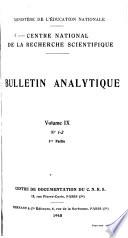 Bulletin analytique