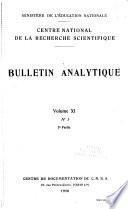 Bulletin analytique