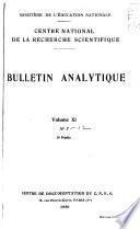 Bulletin analytique