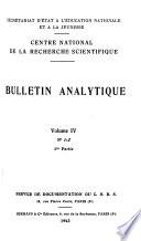Bulletin analytique