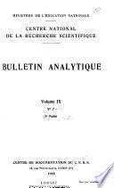 Bulletin analytique