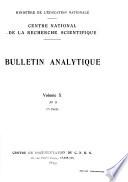 Bulletin analytique