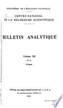 Bulletin analytique