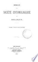Bulletin & annales de la Société entomologique de Belgique