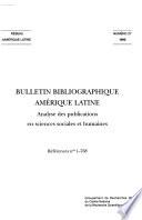 Bulletin bibliographique Amérique latine
