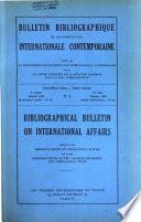 Bulletin bibliographique de documentation internationale contemporaine