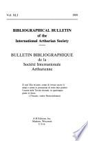 Bulletin bibliographique de la Société internationale arthurienne