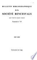 Bulletin bibliographique de la Société Rencesvals