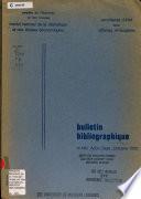 Bulletin bibliographique - Institut national de la statistique et des études économiques