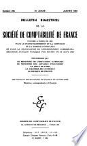 Bulletin bimestriel de la Société de comptabilité de France