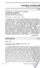 Bulletin critique du livre français