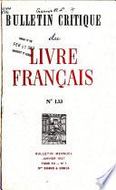 Bulletin critique du livre français
